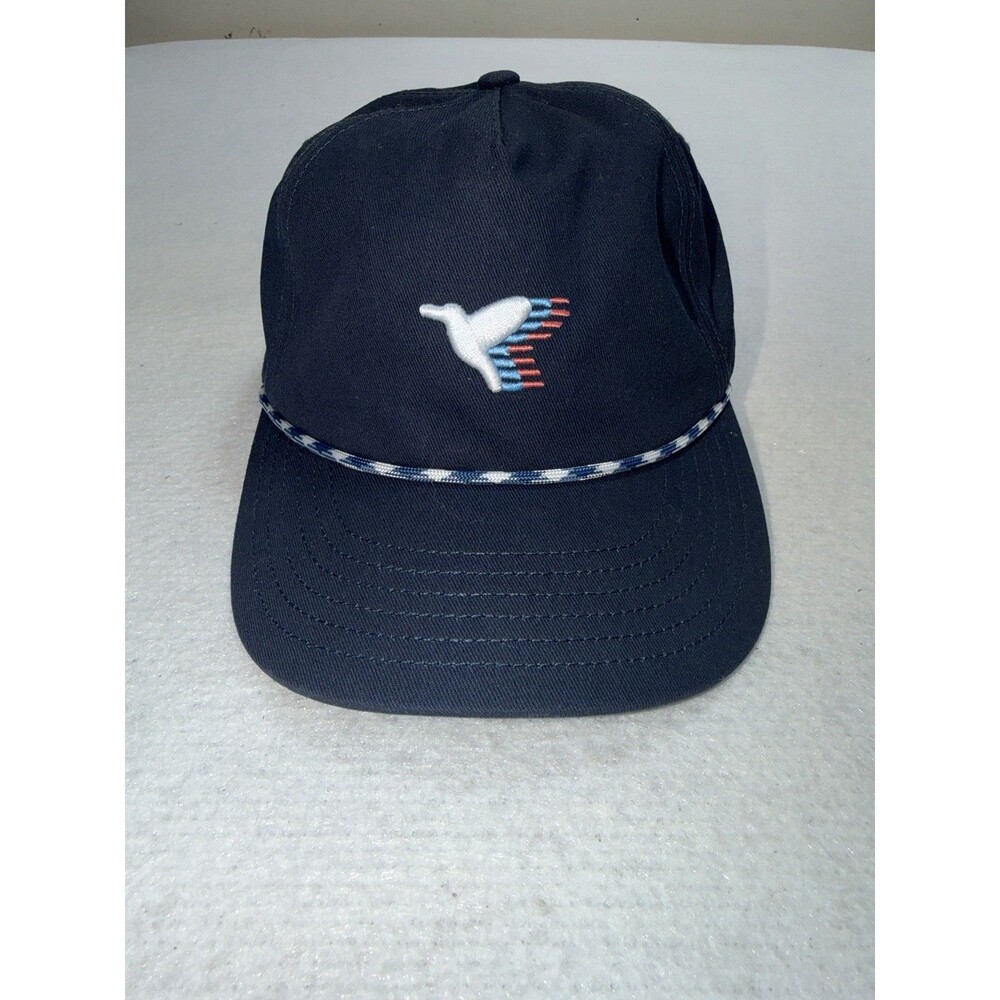 BirdDogs Navy Blue Bird Logo Rope Hat Snapback Cap Patriotic Embroidered